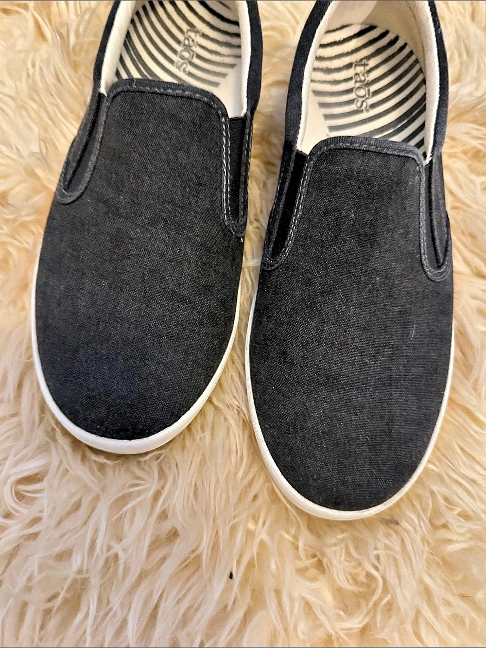 TAOS Black Slip-On Sneakers US 10